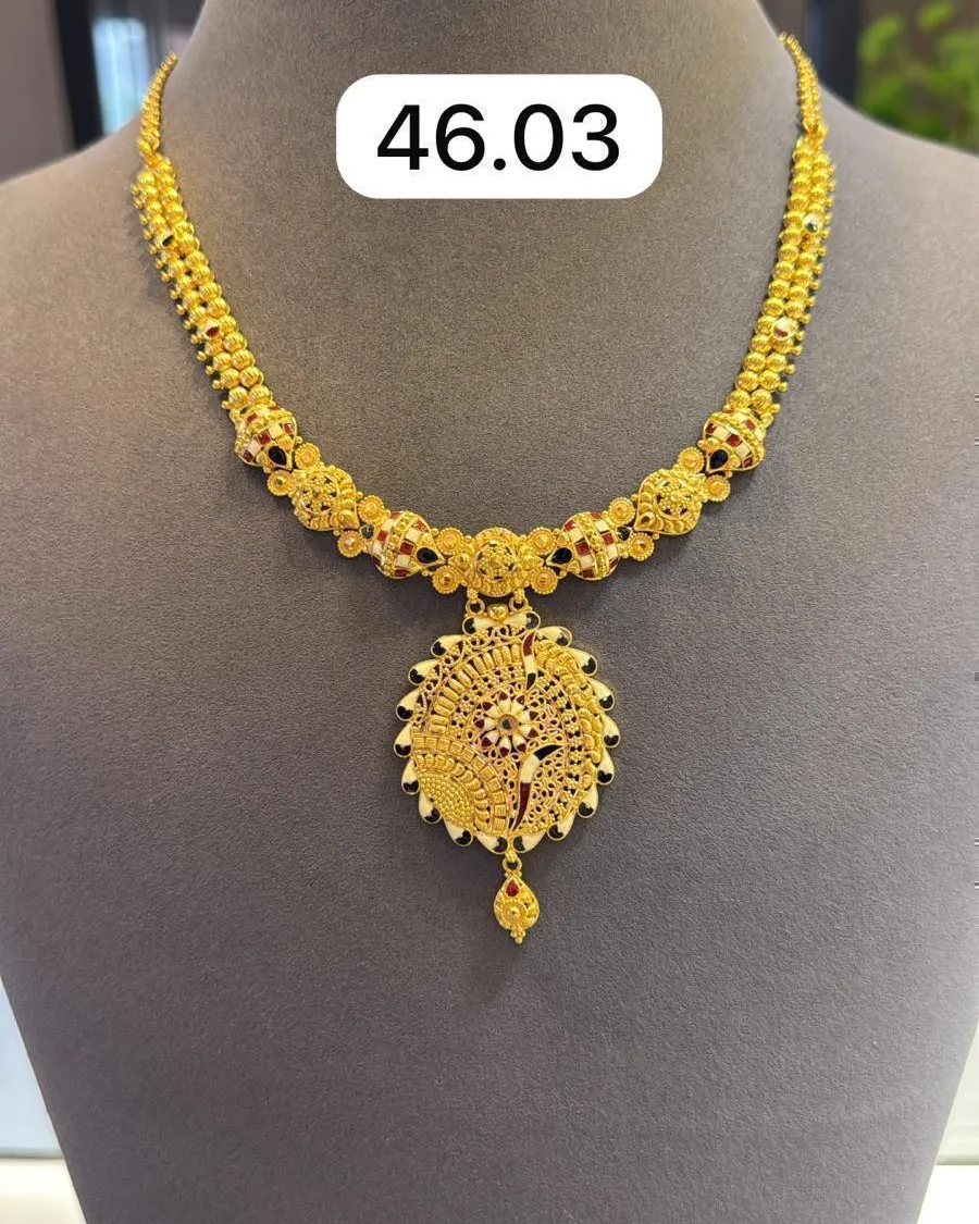 Kolye — 14 ayar altın, 46,03 g